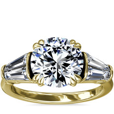 Five-Stone Tapered Baguette Diamond Engagement Ring in 18k Yellow Gold (3/4 ct. tw.)